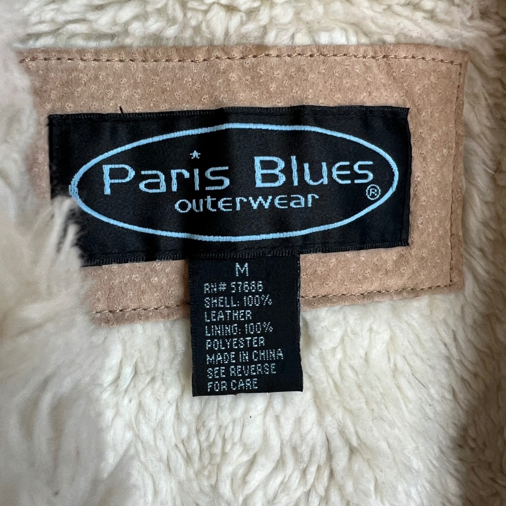 Vintage 90s Patchwork Suede Leather Jacket Trench Coat Brown Boho Penny Lane - Picture 6 of 9